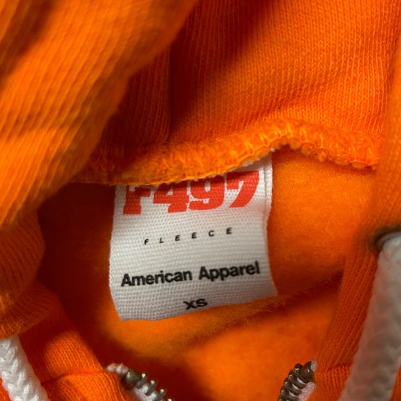 Denver Broncos Orange Rhinestoned Handmade  Zip Up Hoodie Sweatshirt NWOT - Picture 6 of 8